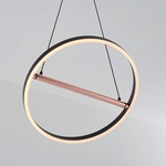 SOL Pendant - Matte Black / Shiny Copper