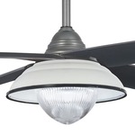 Optional Ceiling Fan Shade - White