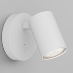 Ascoli Single Wall Spot Light with Switch - Textured White