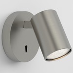 Ascoli Single Wall Spot Light with Switch - Matte Nickel