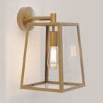 Calvi Outdoor Wall Sconce - Antique Brass / Clear