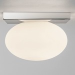 Castiro Ceiling Light Fixture - Polished Chrome / Opal