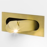 Digit Recessed Reading Wall Sconce - Matte Gold