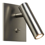 Enna Square Wall Sconce with Switch - Matte Nickel