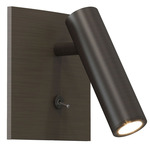 Enna Square Wall Sconce with Switch - Bronze