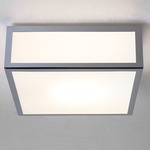 Mashiko 200 Square Ceiling Light - Polished Chrome / Opal