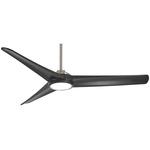 Timber Smart Ceiling Fan with Light - Brushed Nickel / Coal