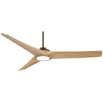 Timber Smart Ceiling Fan with Light - Heirloom Bronze / Maple