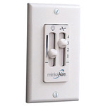 WC116L 4-Speed Fan / Light Wall Control - White