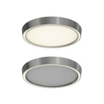 Bloom Dual Light Ceiling Light Fixture - Satin Nickel / Frosted