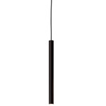 Nova Color-Select Semi-Recessed Cylinder Pendant - Black