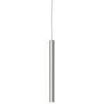 PDC Color Select Semi-Recessed Cylinder Pendant - Sandblasted Aluminum