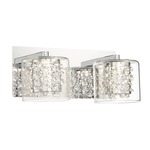 Wild Gems Bathroom Vanity Light - Chrome / Clear