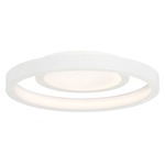 Knock Out Ceiling Light Fixture - White / White