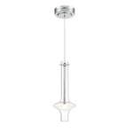 Bottleneck Pendant - Chrome / Clear