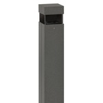 Quadro Outdoor Bollard Light - Anthracite Grey / Opal