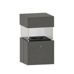 Quadro Outdoor Bollard Light - Anthracite Grey / Clear