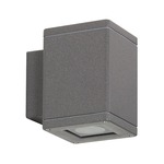 Microtorre Outdoor Up/Down Wall Sconce - Anthracite Grey / Clear