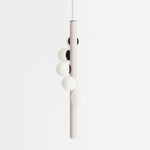 Willow Vertical Pendant - White Oak / Black