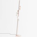 Willow Floor Lamp - White Oak / Brushed Copper