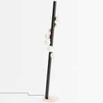 Willow Floor Lamp - Black Oak / Brushed Copper