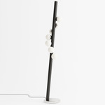 Willow Floor Lamp - Black Oak / Brushed Stainless