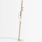 Willow Floor Lamp - Natural Oak / Brushed Stainless