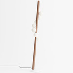 Willow Floor Lamp - Walnut / White