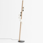 Willow Floor Lamp - Natural Oak / Black