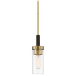 Ainsley Court Pendant - Aged Kinston Bronze / Clear