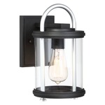 Keyser Outdoor Wall Sconce - Black / Clear