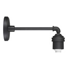 RLM Outdoor Straight Wall Sconce Arm - Sand Black