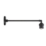 RLM Outdoor Straight Wall Sconce Arm - Sand Black