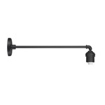 RLM Outdoor Straight Wall Sconce Arm - Sand Black