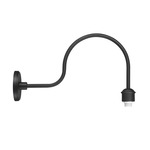 RLM Outdoor Hook Wall Sconce Arm - Sand Black