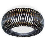 Kalatos Ceiling Light Fixture - Black / Black / Gold