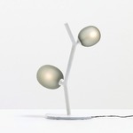 Ivy Table Lamp - White / Transparent Smoke Grey
