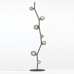 Ivy Floor Lamp - Anthracite Grey / Transparent Smoke Grey