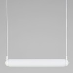 Puro Solo Horizontal Pendant - Matte White / Triplex Opal