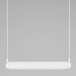 Puro Solo Horizontal Pendant - Matte White / Triplex Opal