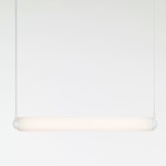 Puro Solo Horizontal Pendant - Matte White / Triplex Opal