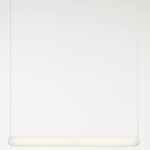 Puro Solo Horizontal Pendant - Matte White / Triplex Opal