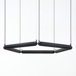 Puro Contour Pendant - Matte Black / Opaline Dark Grey