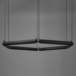 Puro Contour Pendant - Matte Black / Opaline Dark Grey