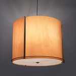 Genesis Drum Pendant - Cast Bronze / Tea Stained