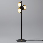 Muse Floor Lamp - Sand Black / Brushed Brass