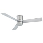 Axis Flush Mount DC Ceiling Fan with Light - Titanium Silver