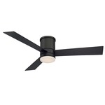 Axis Flush Mount DC Ceiling Fan with Light - Bronze
