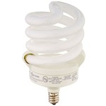 Spring Lamp CFL Candelabra Base 18W 120V 2700K 82CRI 1-PACK - White