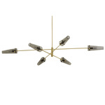 Axis Pendant - Satin Brass / Smoked